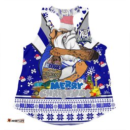Amazing Aussie Canterbury Bankstown Bulldogs Christmas Custom Bulldogs Santa Aussie Big Things Women Tank Top