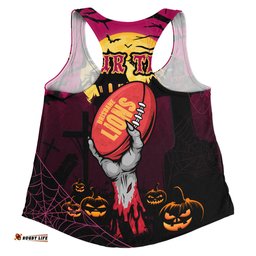 Amazing Aussie Brisbane Lions Full Moon Fever Halloween Supporter Women Tank Top