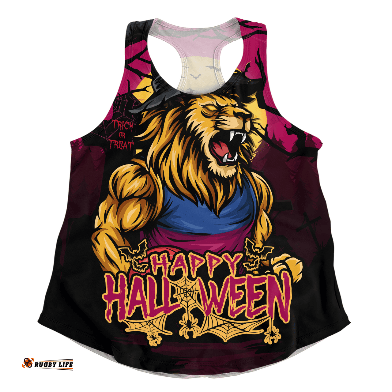 Amazing Aussie Brisbane Lions Full Moon Fever Halloween Supporter Women Tank Top