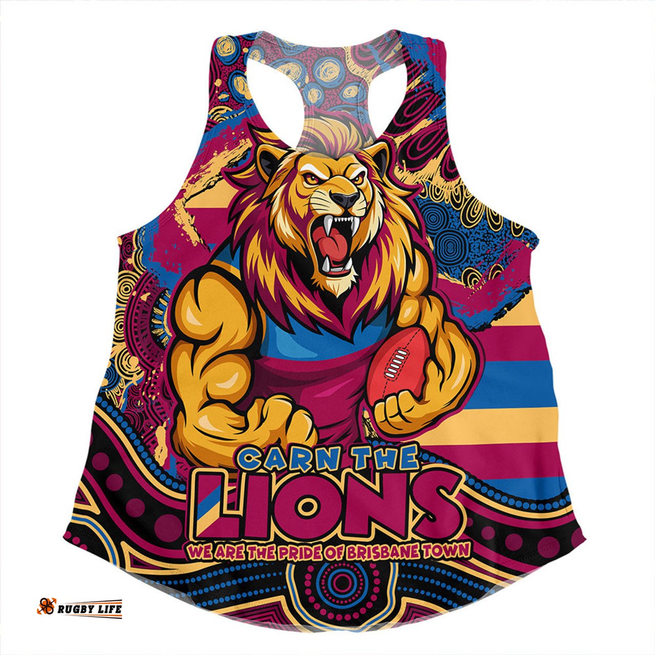 Amazing Aussie Brisbane Lions Blazing Spirit Of Victory Women Tank Top