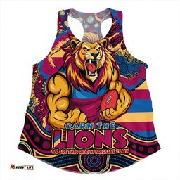 Amazing Aussie Brisbane Lions Blazing Spirit Of Victory Women Tank Top