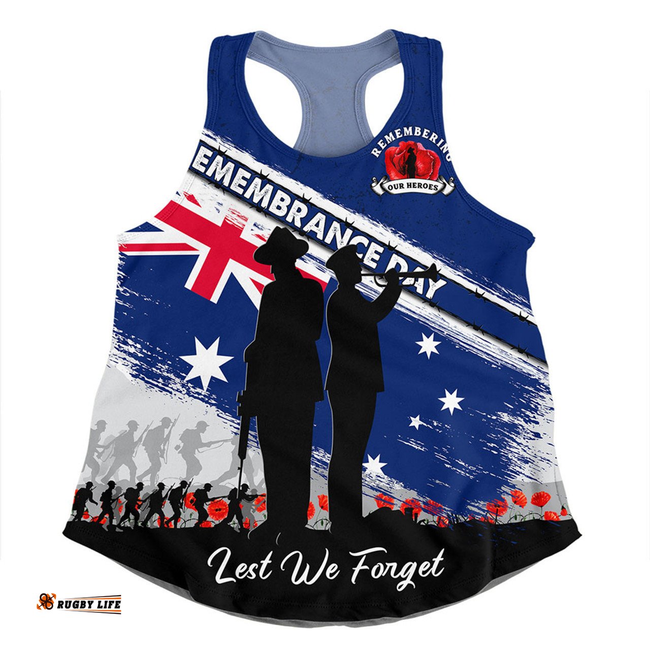 Amazing Aussie Australia Australian Heroes Remembrance Day Tribute Women Tank Top