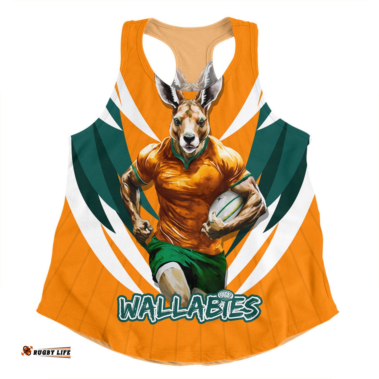 Amazing Aussie Australia Wallabies Championship Sport Style Gold Women Tank Top