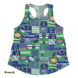 Amazing Aussie Canberra Raiders Team Of Us Die Hard Fan Supporters Comic Style Women Tank Top