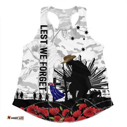Amazing Aussie Australia Fallen But Not Forgotten Remembrance Day Tribute Women Tank Top