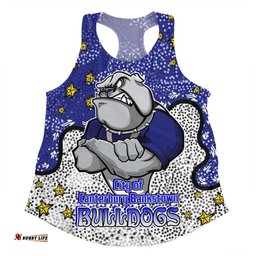 Amazing Aussie Canterbury Bankstown Bulldogs Custom Team With Dot And Star Patterns For Tough Fan Women Tank Top
