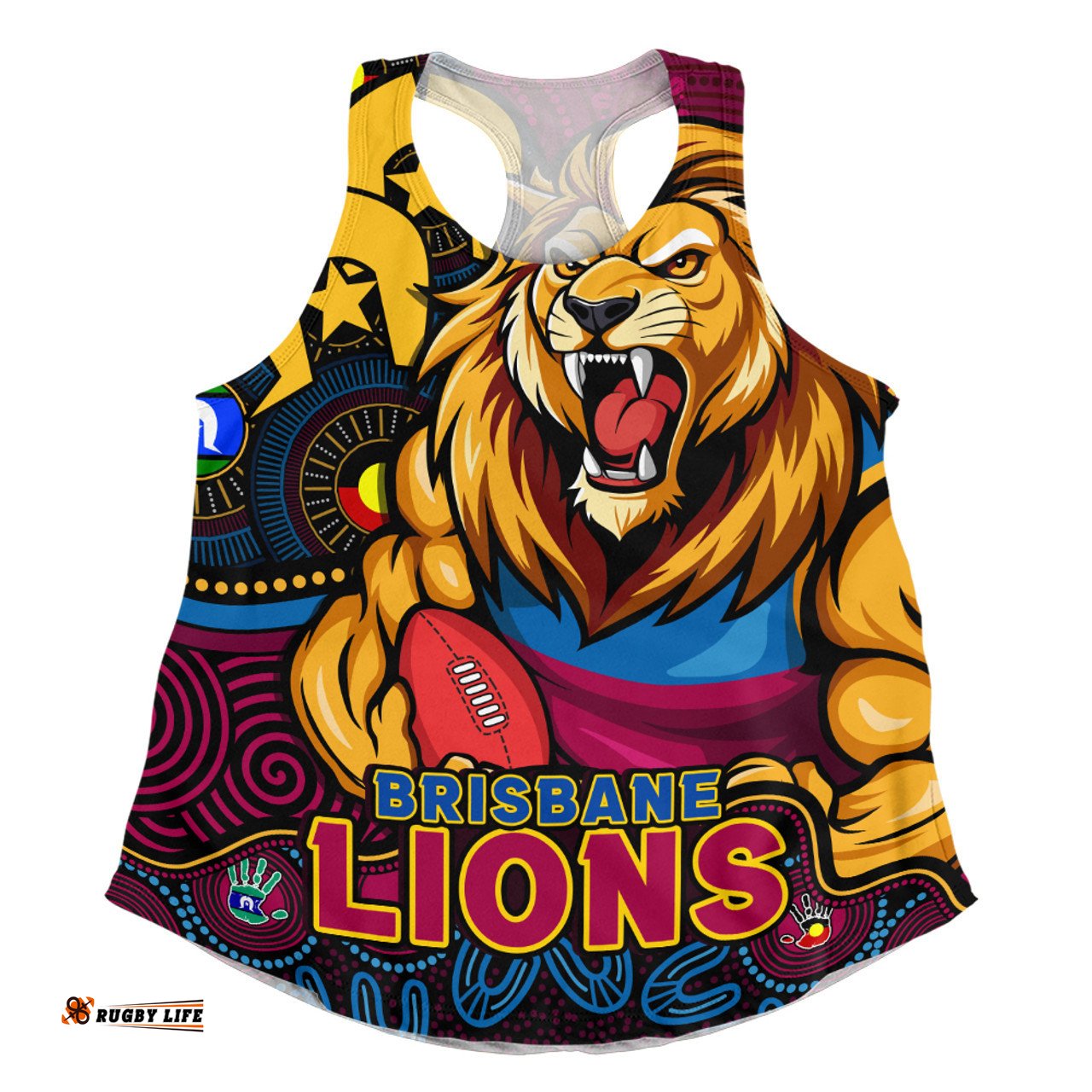 Amazing Aussie Brisbane Lions NAIDOC Spirit Of Country Women Tank Top