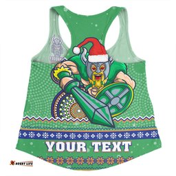 Amazing Aussie Canberra Raiders Christmas Custom Ugly Xmas And Aboriginal Patterns For Die Hard Fan Women Tank Top