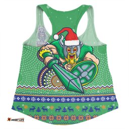 Amazing Aussie Canberra Raiders Christmas Custom Ugly Xmas And Aboriginal Patterns For Die Hard Fan Women Tank Top