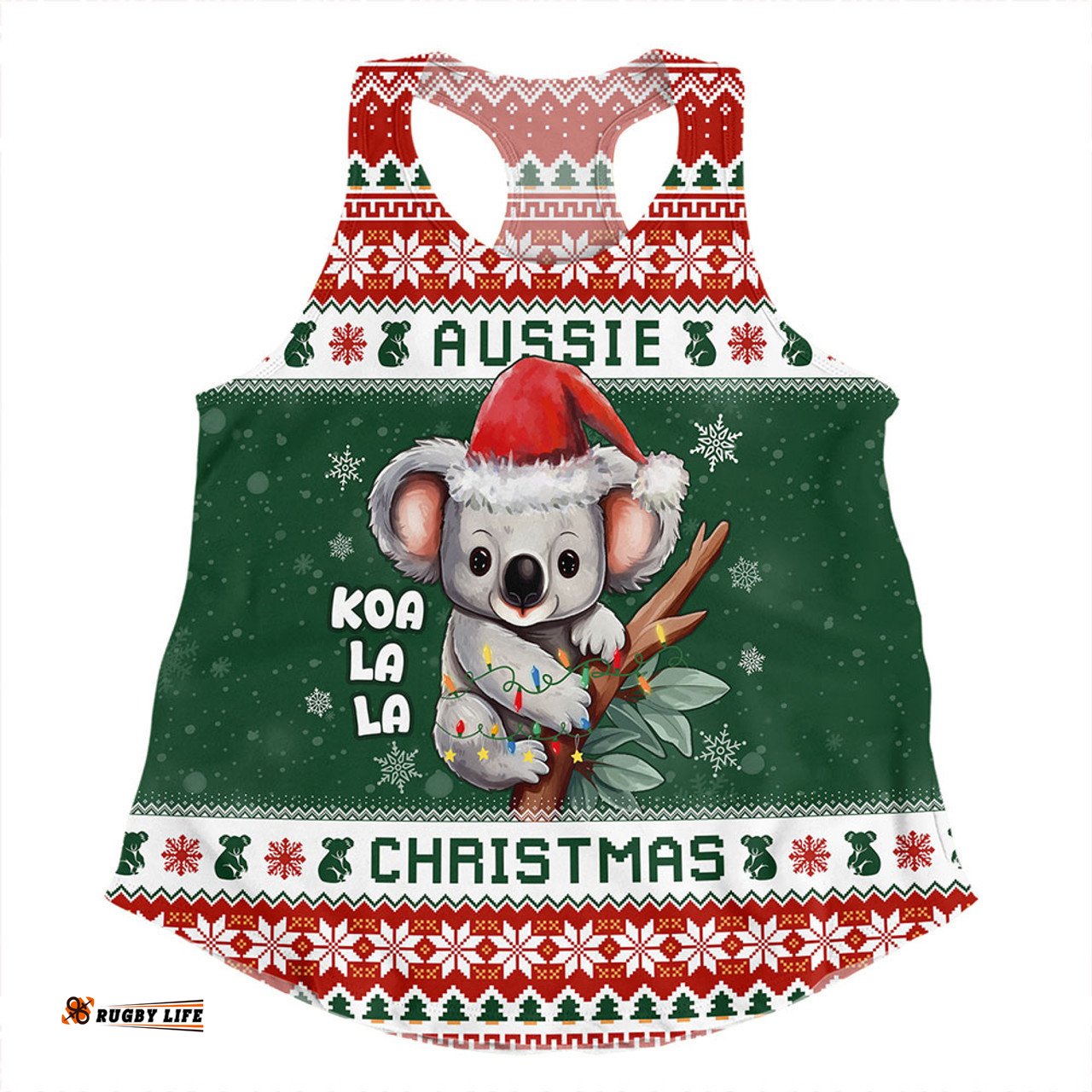 Amazing Aussie Australia Merry Christmas Spirit Koala Edition Women Tank Top