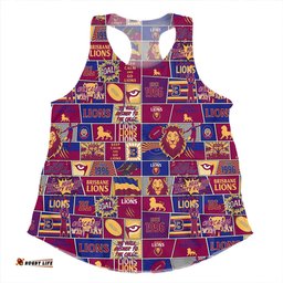 Amazing Aussie Brisbane Lions Legacy Of The Pride Comic Style Women Tank Top