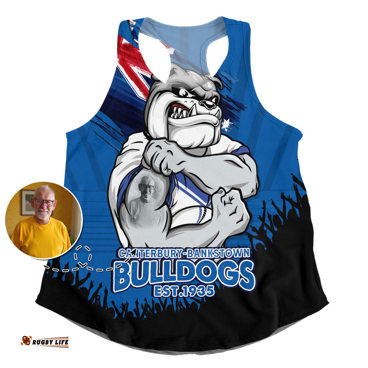 Amazing Aussie Canterbury Bankstown Bulldogs Heart Of A Fighter Tough And Fearless Women Tank Top
