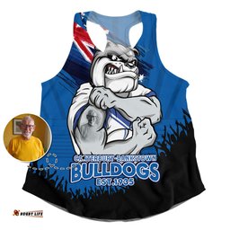 Amazing Aussie Canterbury Bankstown Bulldogs Heart Of A Fighter Tough And Fearless Women Tank Top