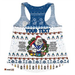 Amazing Aussie Canterbury Bankstown Bulldogs Christmas Custom Chrissie Spirit Women Tank Top
