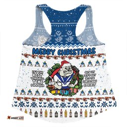 Amazing Aussie Canterbury Bankstown Bulldogs Christmas Custom Chrissie Spirit Women Tank Top