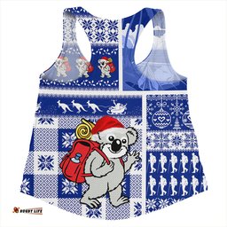 Amazing Aussie Australia Koala Wonderland Christmas Blue Women Tank Top