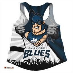 Amazing Aussie Carlton Breaking Through Fan Design Women Tank Top