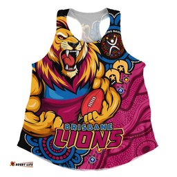 Amazing Aussie Brisbane Lions Power Through Generations NAIDOC Edition Women Tank Top