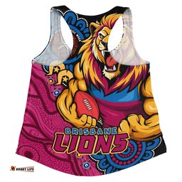 Amazing Aussie Brisbane Lions Power Through Generations NAIDOC Edition Women Tank Top