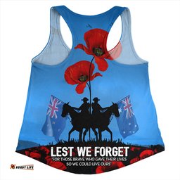 Amazing Aussie Australia Sailing Into History The ANZAC Spirit Women Tank Top