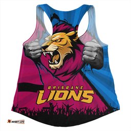 Amazing Aussie Brisbane Lions Breaking Through Fan Design Women Tank Top