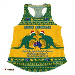 Amazing Aussie Australia Scorching Australia Christmas Green Women Tank Top