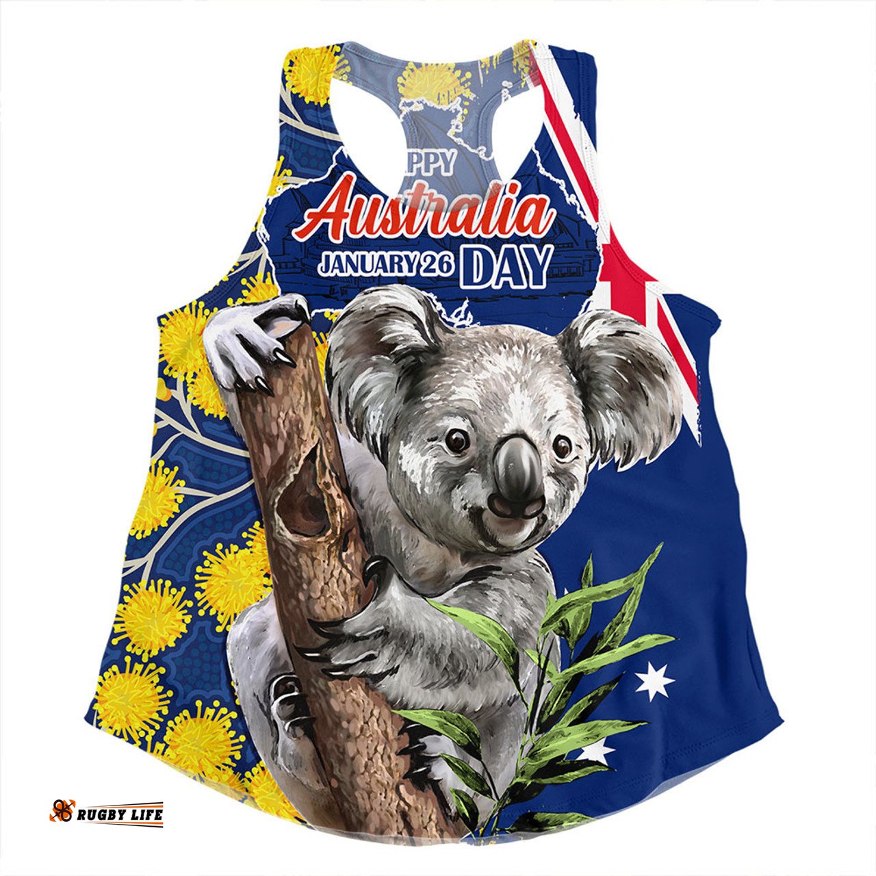 Amazing Aussie Australia Australia Day Koala Golden Wattle Edition Women Tank Top