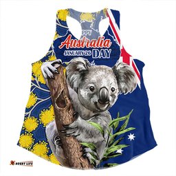 Amazing Aussie Australia Australia Day Koala Golden Wattle Edition Women Tank Top
