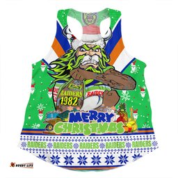 Amazing Aussie Canberra Raiders Christmas Custom Canberra Viking Santa Aussie Big Things Women Tank Top
