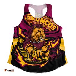 Amazing Aussie Brisbane Broncos Premiership Series Sports Gear Women Tank Top
