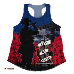 Amazing Aussie Australia Anzac Day Lest We Forget Royal Australian Navy Women Tank Top