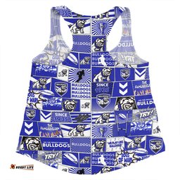 Amazing Aussie Canterbury Bankstown Bulldogs Team Of Us Die Hard Fan Supporters Comic Style Women Tank Top