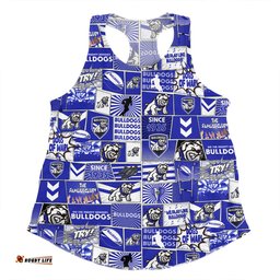 Amazing Aussie Canterbury Bankstown Bulldogs Team Of Us Die Hard Fan Supporters Comic Style Women Tank Top