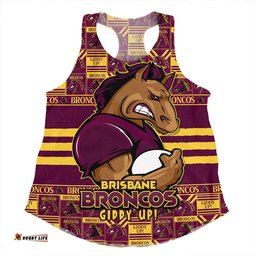 Amazing Aussie Brisbane Broncos Champion���s Pride Comic Style Women Tank Top