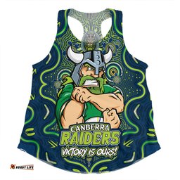 Amazing Aussie Canberra Raiders Aboriginal Pattern Inspired Victory Is Ours Women Tank Top