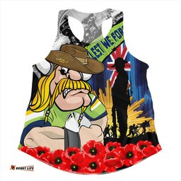 Amazing Aussie Canberra Raiders United In Spirit Anzac Day Tribute Women Tank Top