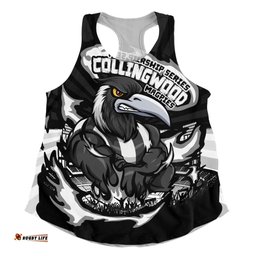 Amazing Aussie Collingwood Premiership Series Flame Edition Women Tank Top