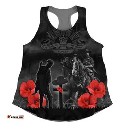 Amazing Aussie Australia Anzac Lest We Forget Light Horse Design Women Tank Top