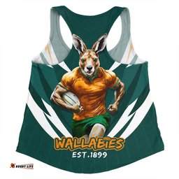 Amazing Aussie Australia Wallabies Championship Sport Style Green Women Tank Top