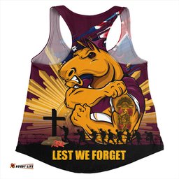 Amazing Aussie Brisbane Broncos Fearless ANZAC Defender Women Tank Top