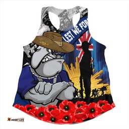 Amazing Aussie Canterbury Bankstown Bulldogs United In Spirit Anzac Day Tribute Women Tank Top