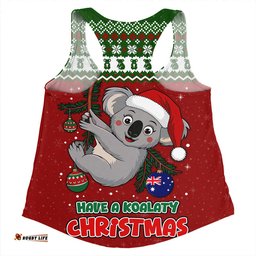 Amazing Aussie Australia Have A Koalaty Christmas Women Tank Top