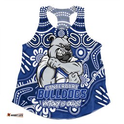 Amazing Aussie Canterbury Bankstown Bulldogs Aboriginal Inspired Tough Fan Rugby For Life Ver 2.0 Women Tank Top