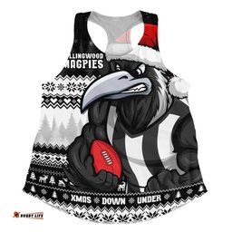 Amazing Aussie Collingwood Merry Christmas Down Under Footy Power Style Women Tank Top
