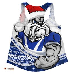 Amazing Aussie Canterbury Bankstown Bulldogs Ugly Knit Style For Christmas Game Fans Women Tank Top