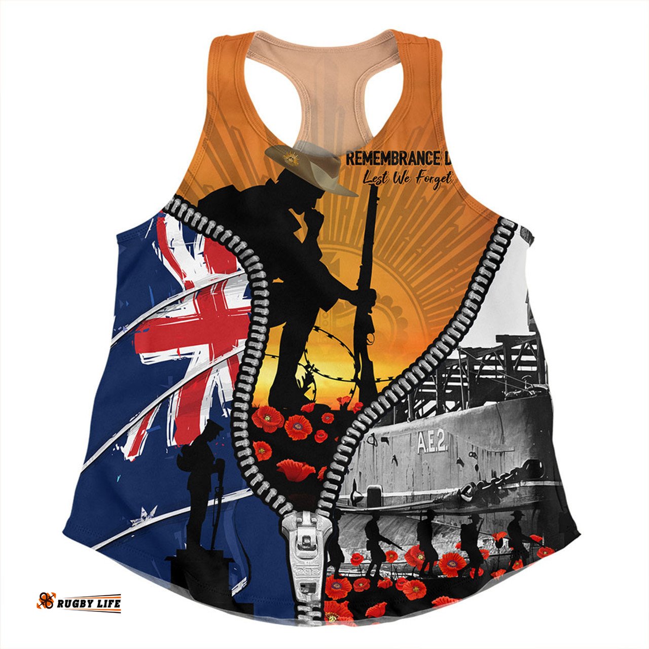 Amazing Aussie Australia Lest We Forget Honoring Our Heroes On Remembrance Day Women Tank Top