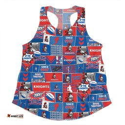 Amazing Aussie Newcastle Knights Team Of Us Die Hard Fan Supporters Comic Style Women Tank Top