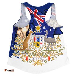 Amazing Aussie Australia Australia Power Pride And Heritage Crest Women Tank Top