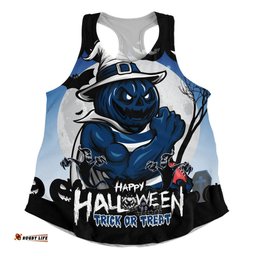 Amazing Aussie Geelong Cats Dark Pumpkin Halloween Spirit Women Tank Top