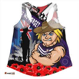 Amazing Aussie Fremantle Anzac Day Honor United In Spirit Women Tank Top